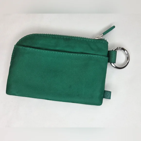 Lululemon Athletica Green Clippable Card Zipper Pouch - Picture 2 of 9